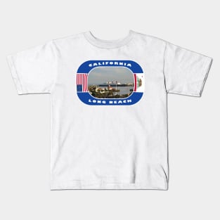 California, Long Beach City, USA Kids T-Shirt